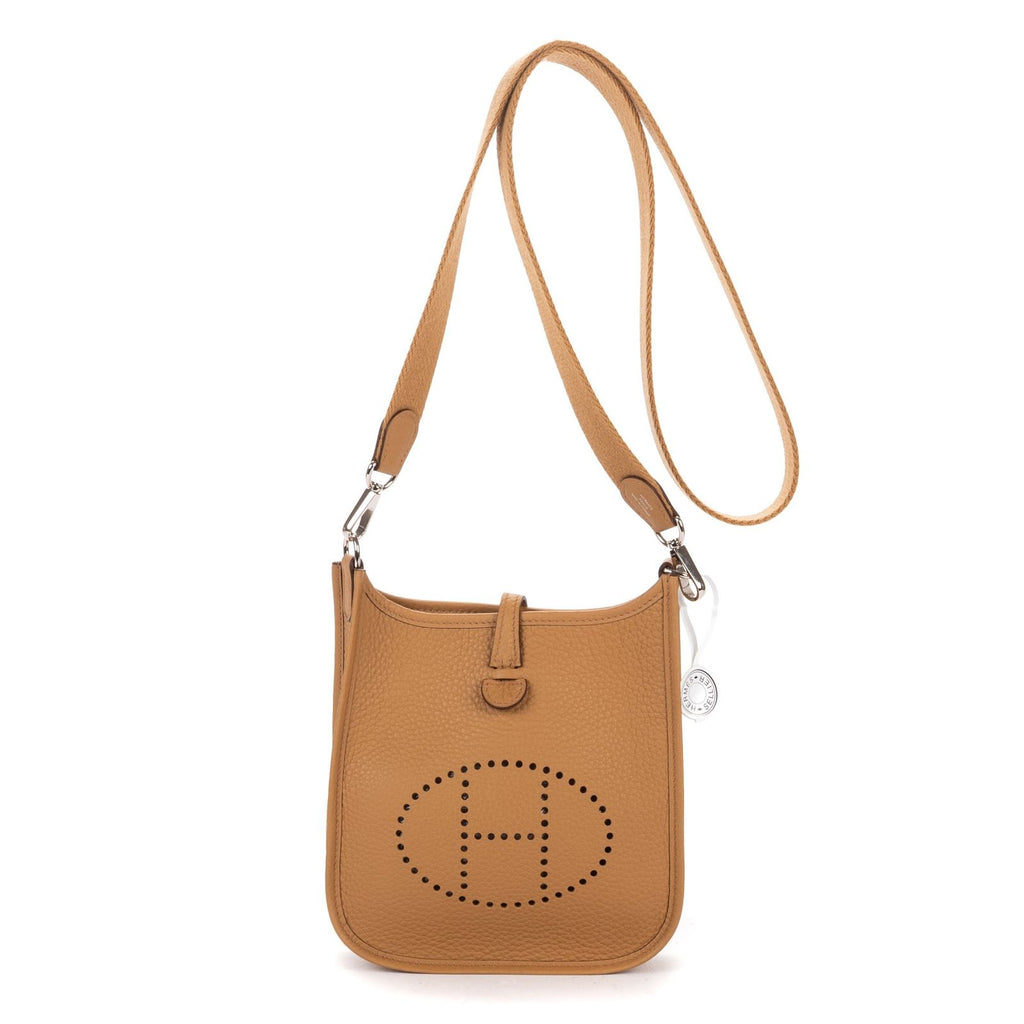 Hermes Evelyne 16 Amazonebiscuit Camel Clemence Leather Handbag