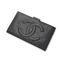 Chanel CC Timeless French Purse Wallet Black Caviar Leather