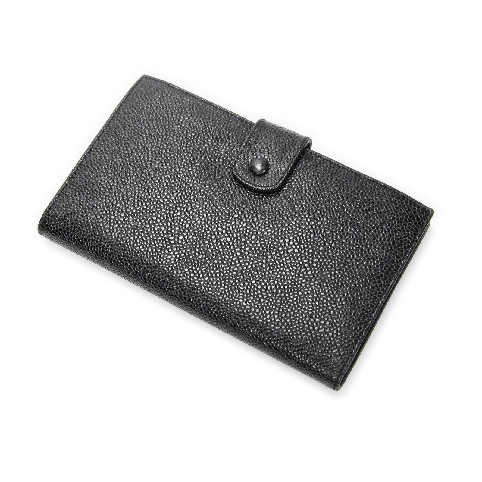 Chanel CC Timeless French Purse Wallet Black Caviar Leather — view 2