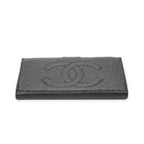 Chanel CC Timeless French Purse Wallet Black Caviar Leather — view 3