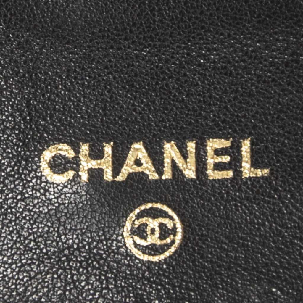 Chanel CC Timeless French Purse Wallet Black Caviar Leather — view 5