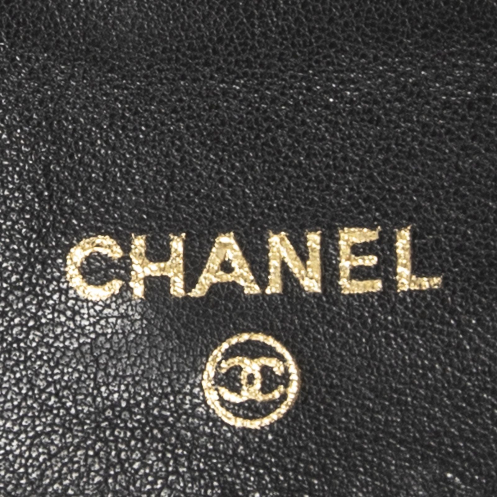 Chanel CC Timeless French Purse Wallet Black Caviar Leather — view 5