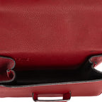 Loewe Small Barcelona Bargundy Gray Calfskin Leather Messenger — view 9