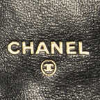 Chanel CC Timeless French Purse Wallet Black Calfskin Leather — view 5
