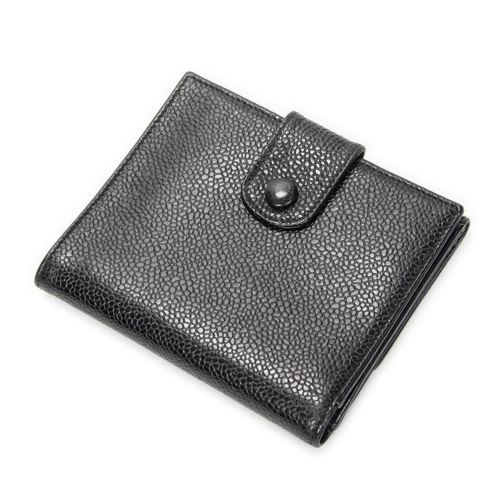 Chanel Timeless Bifold Wallet Black Caviar Leather — view 2