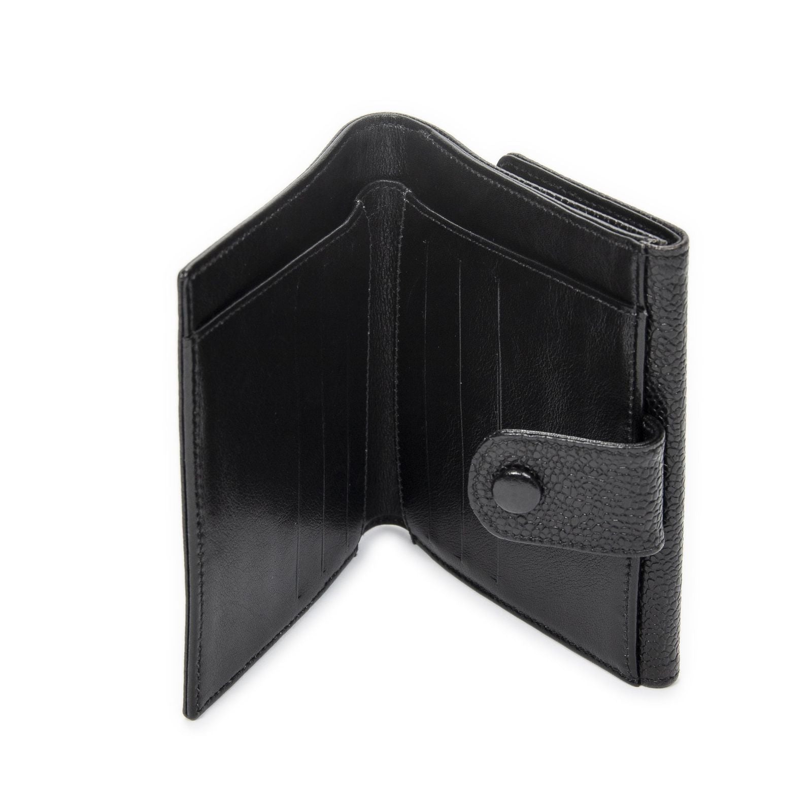Chanel Timeless Bifold Wallet Black Caviar Leather — view 4