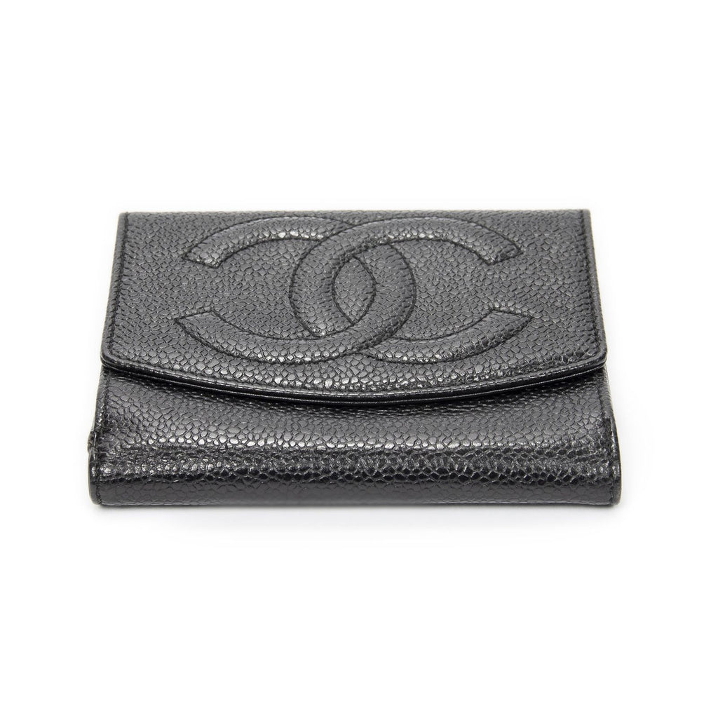 Chanel Timeless Bifold Wallet Black Caviar Leather — view 3
