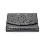 Chanel Timeless Bifold Wallet Black Caviar Leather — view 3