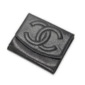Chanel Timeless Bifold Wallet Black Caviar Leather