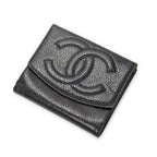 Chanel Timeless Bifold Wallet Black Caviar Leather