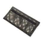 Chanel Envelope Wallet Black Double Quilted Stitch Leather — view 2
