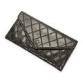 Chanel Envelope Wallet Black Double Quilted Stitch Leather