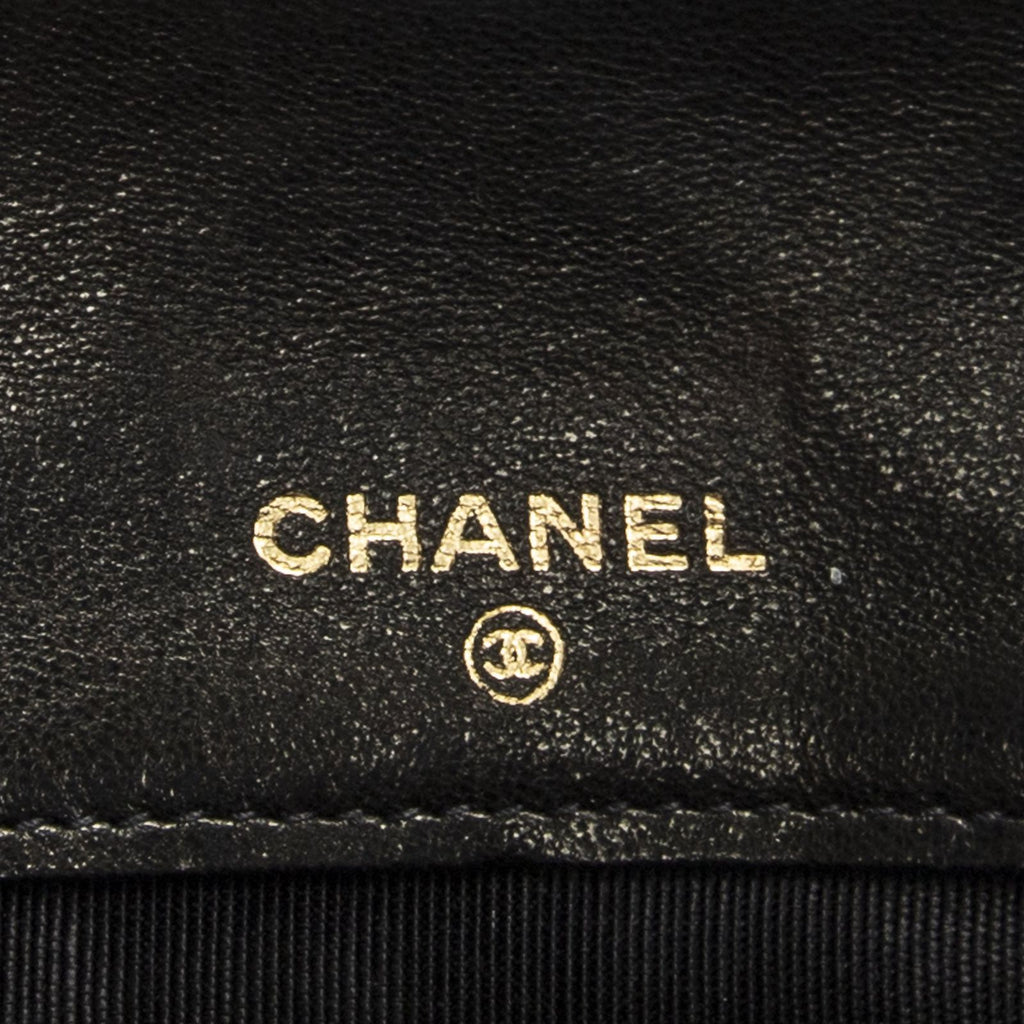 Chanel Envelope Wallet Black Double Quilted Stitch Leather — view 5