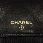 Chanel Envelope Wallet Black Double Quilted Stitch Leather — view 5