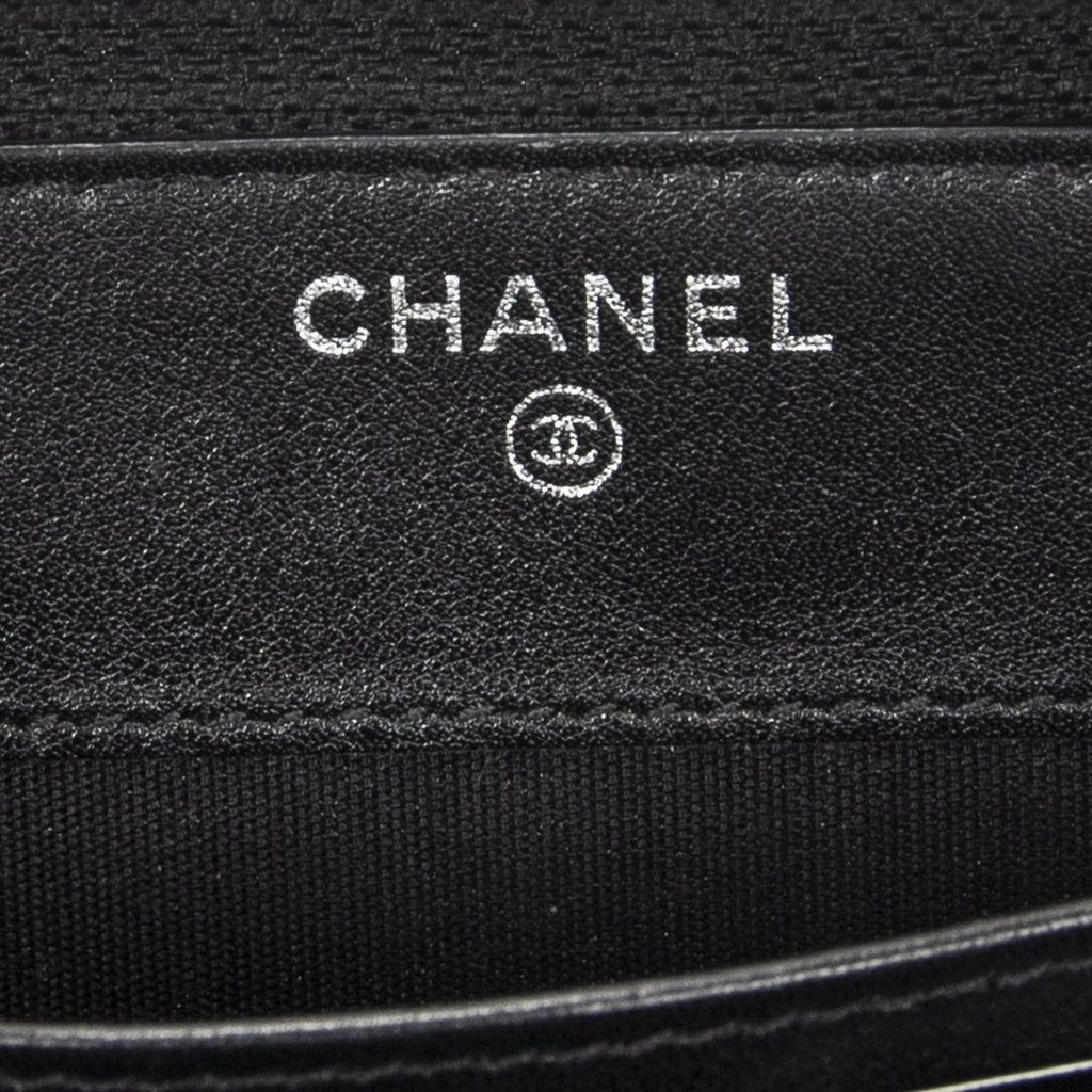 Chanel Timeless Zip Around Wallet Black Caviar Leather — view 5