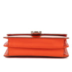 Gucci Small Interlocking GG Chain Crossbody Orange Gray Calfskin Leather — view 6