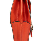 Gucci Small Interlocking GG Chain Crossbody Orange Gray Calfskin Leather — view 8