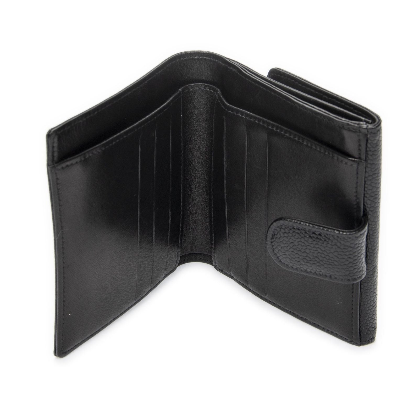 Chanel Timeless Bifold Wallet Black Caviar Leather — view 4