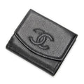 Chanel Timeless Bifold Wallet Black Caviar Leather