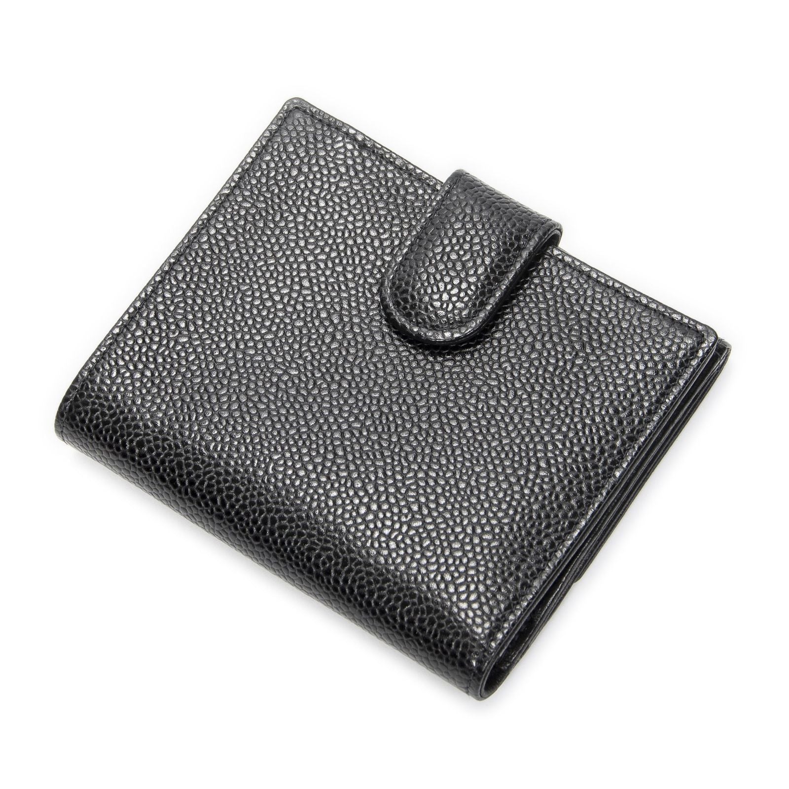 Chanel Timeless Bifold Wallet Black Caviar Leather — view 2