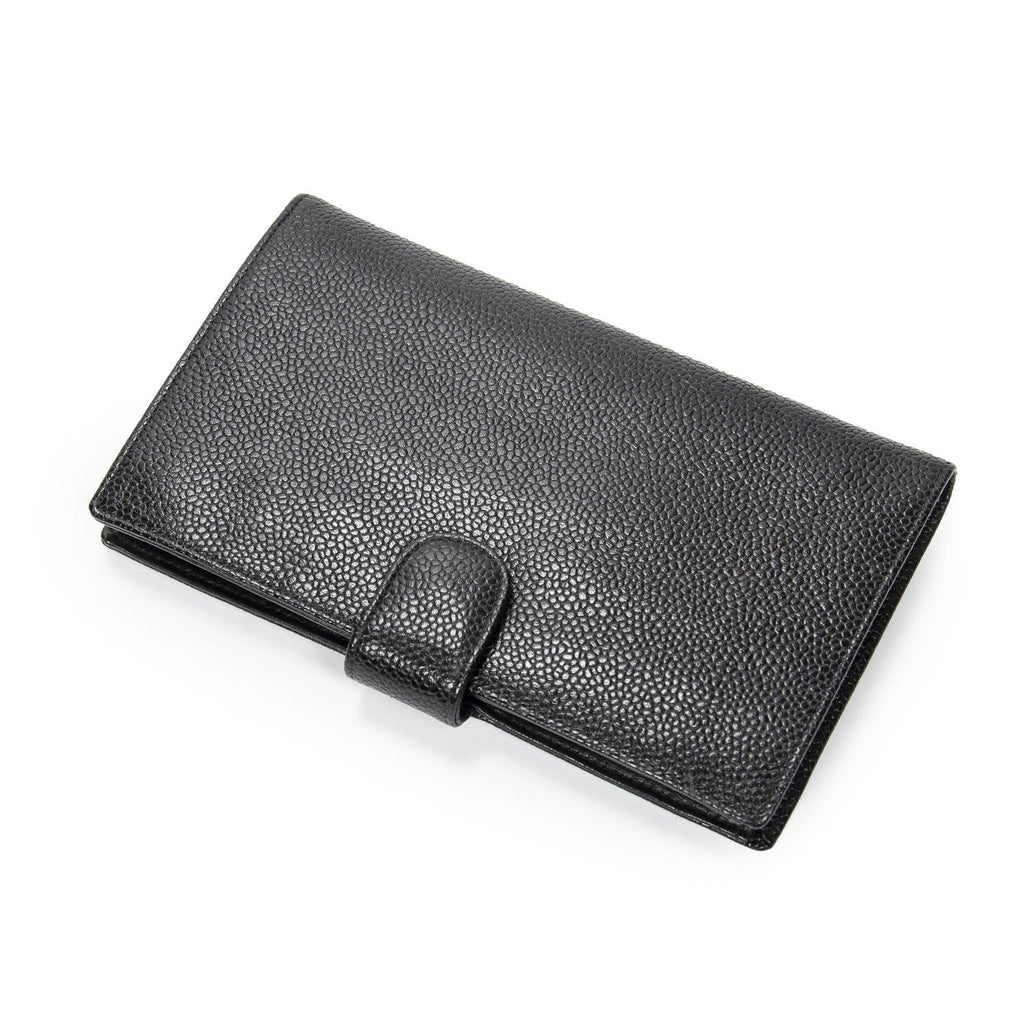 Chanel CC Timeless French Purse Wallet Black Caviar Leather — view 2