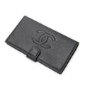 Chanel CC Timeless French Purse Wallet Black Caviar Leather