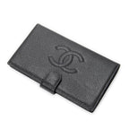 Chanel CC Timeless French Purse Wallet Black Caviar Leather