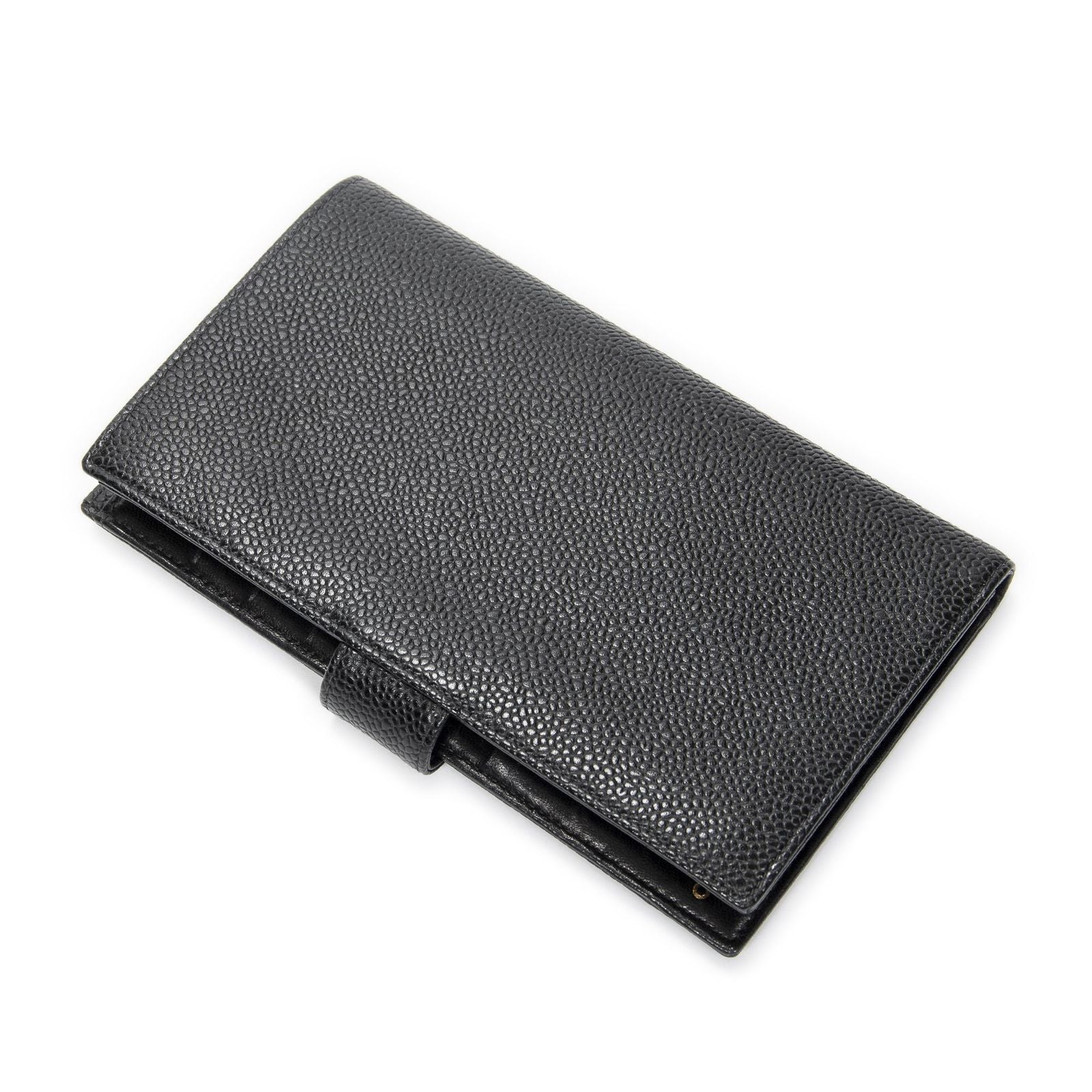 Chanel CC Timeless French Purse Wallet Black Caviar Leather — view 2