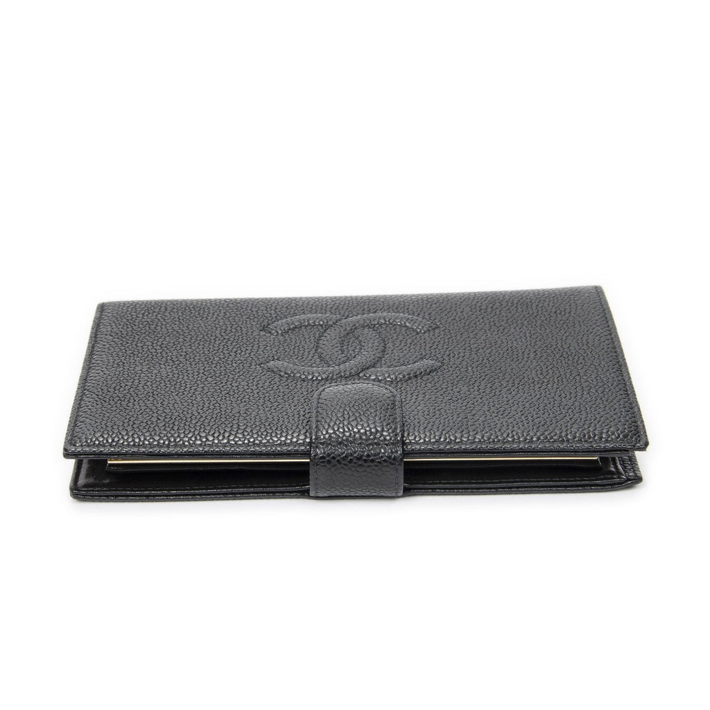 Chanel CC Timeless French Purse Wallet Black Caviar Leather — view 3