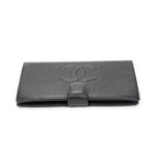 Chanel CC Timeless French Purse Wallet Black Caviar Leather — view 3