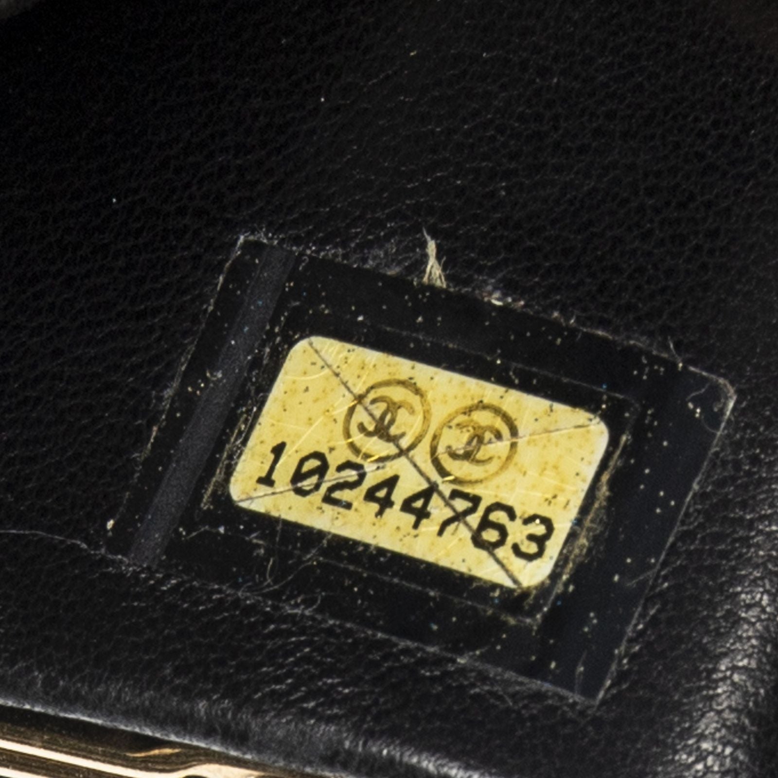Chanel CC Timeless French Purse Wallet Black Caviar Leather — view 6