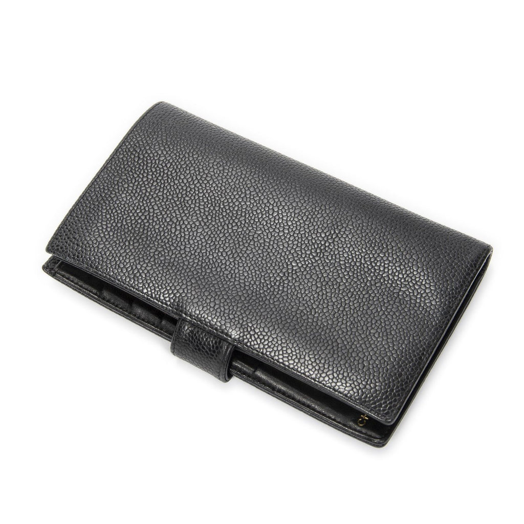 Chanel CC Timeless French Purse Wallet Black Caviar Leather — view 2