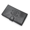 Chanel CC Timeless French Purse Wallet Black Caviar Leather