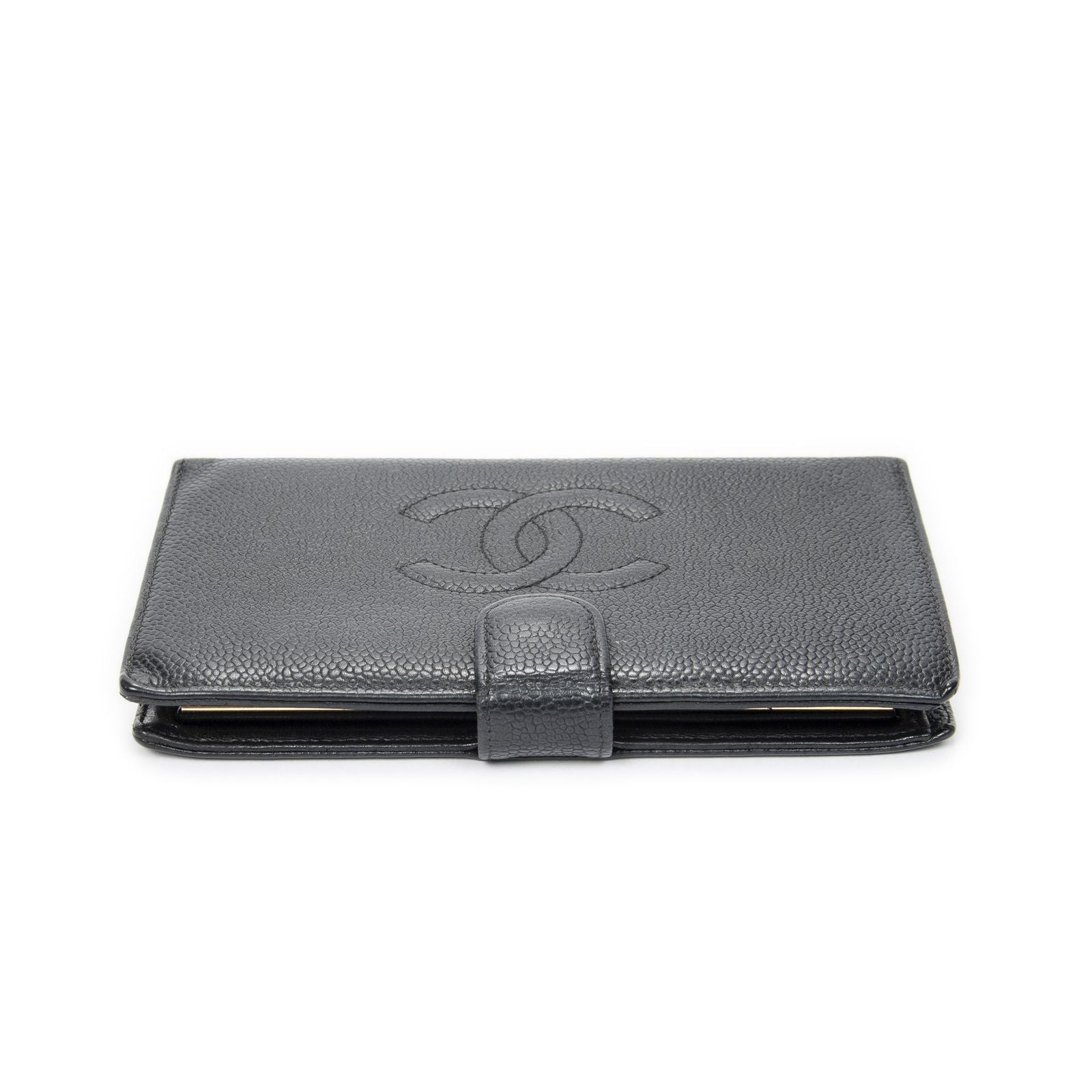 Chanel CC Timeless French Purse Wallet Black Caviar Leather — view 3