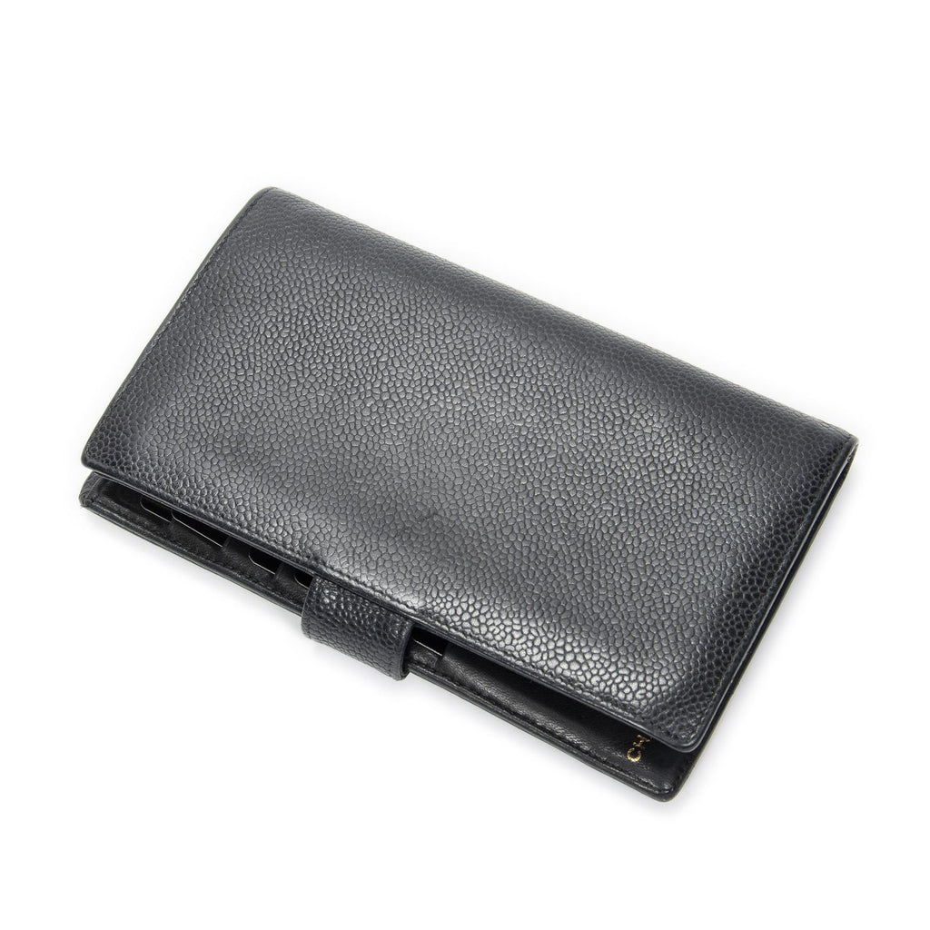 Chanel CC Timeless French Purse Wallet Black Caviar Leather — view 2