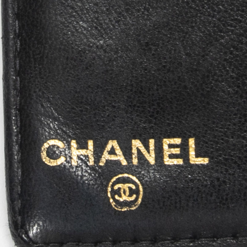 Chanel CC Timeless French Purse Wallet Black Caviar Leather — view 5