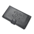 Chanel CC Timeless French Purse Wallet Black Caviar Leather
