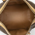 Celine Vintage Travel Boston Beige Brown Macadam Canvas Shoulder — view 9