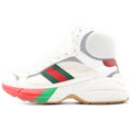 Gucci Rhyton High Top Sneakers Cut White Green