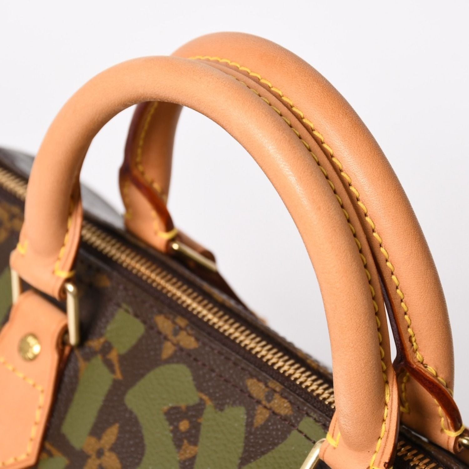 Louis Vuitton Handbag Speedy 30 Monogram Graffiti Khaki Gold — view 6