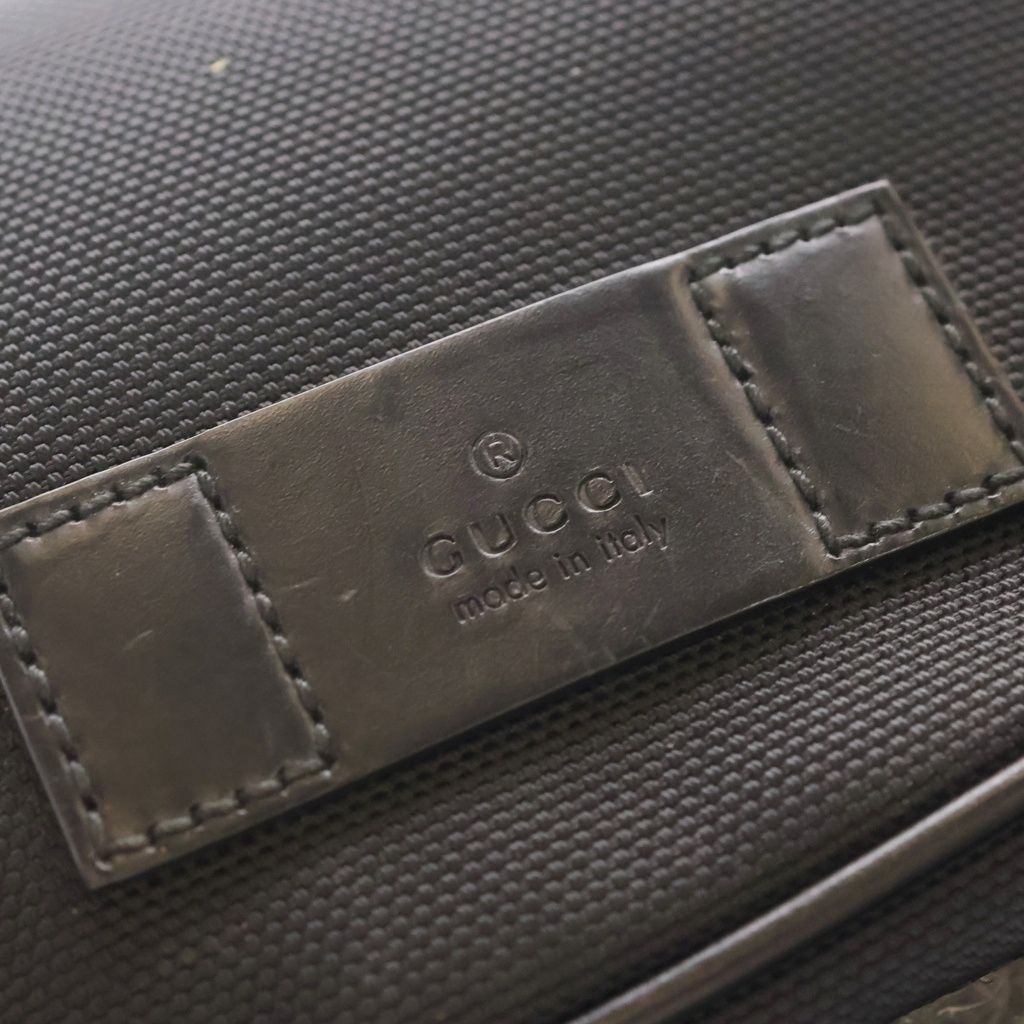 Gucci Sherry Line Nylon Leather Belt Bag Black — view 8