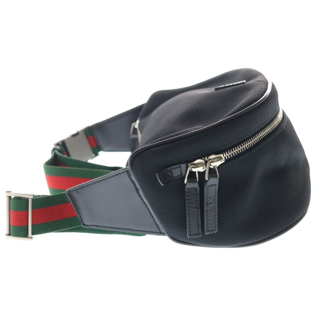 Gucci Sherry Line Nylon Leather Belt Bag Black — view 3
