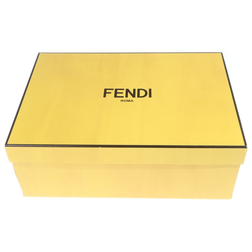 Fendi Zucca Pattern Mesh Lace Up Sneakers Brown — view 7