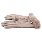 Hermes Kelly Glove Lambskin Mink Gold Beige Gloves — view 4