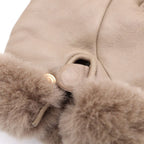 Hermes Kelly Glove Lambskin Mink Gold Beige Gloves — view 6