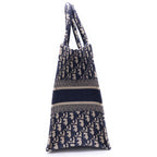 Dior Book Tote Oblique Canvas Navy Initial YM — view 3