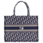 Dior Book Tote Oblique Canvas Navy Initial YM — view 2