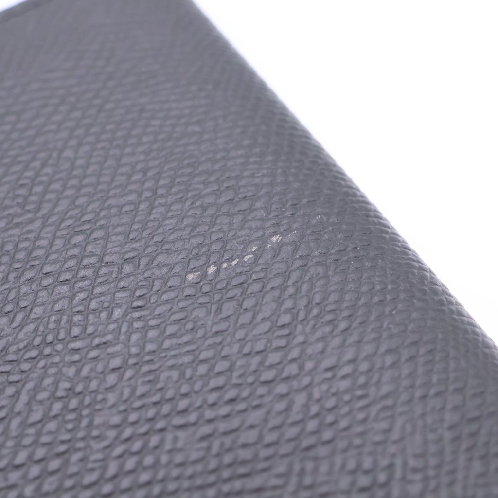 Celine Front Logo Leather Passport Case Gray — view 5