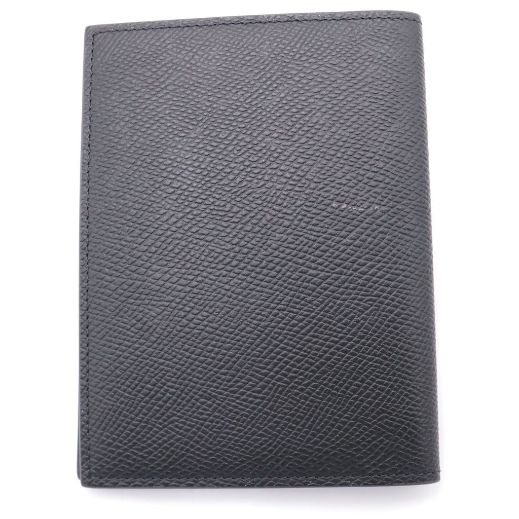 Celine Front Logo Leather Passport Case Gray — view 2