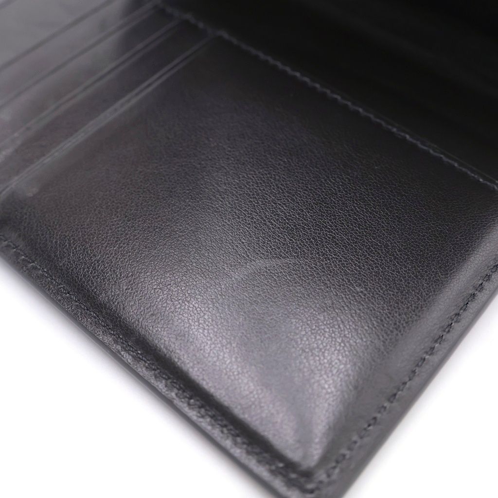 Celine Front Logo Leather Passport Case Gray — view 6